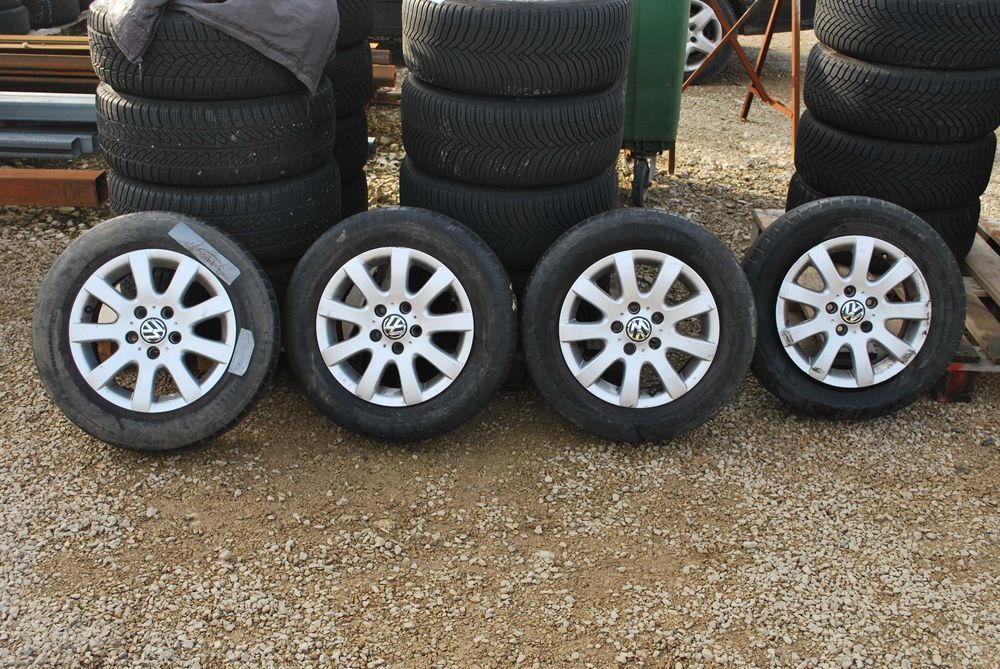 Koła 195/65 R15 5x112 Oryginalne Alufelgi + opony  VW Golf