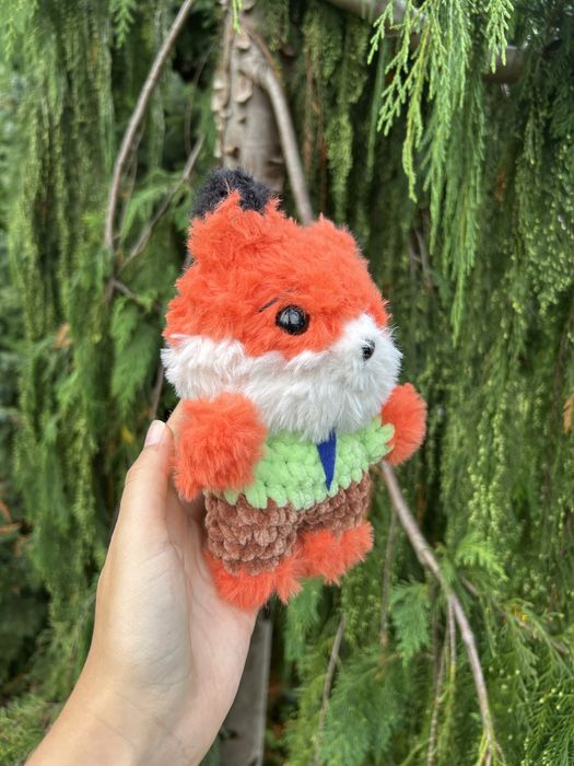 Lis na szydełku ze zwierzogrodu