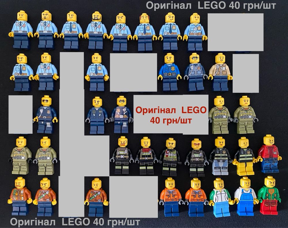 LEGO мініфігурки, оригінал, Marvel,Ninjago,DC,Minecraft