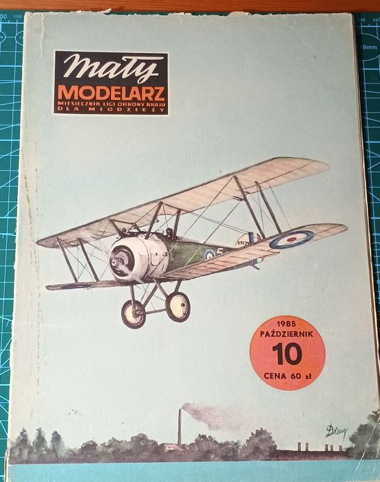 Mały Modelarz 10 1985 CAMEL I TRIPLANE modele 1:33