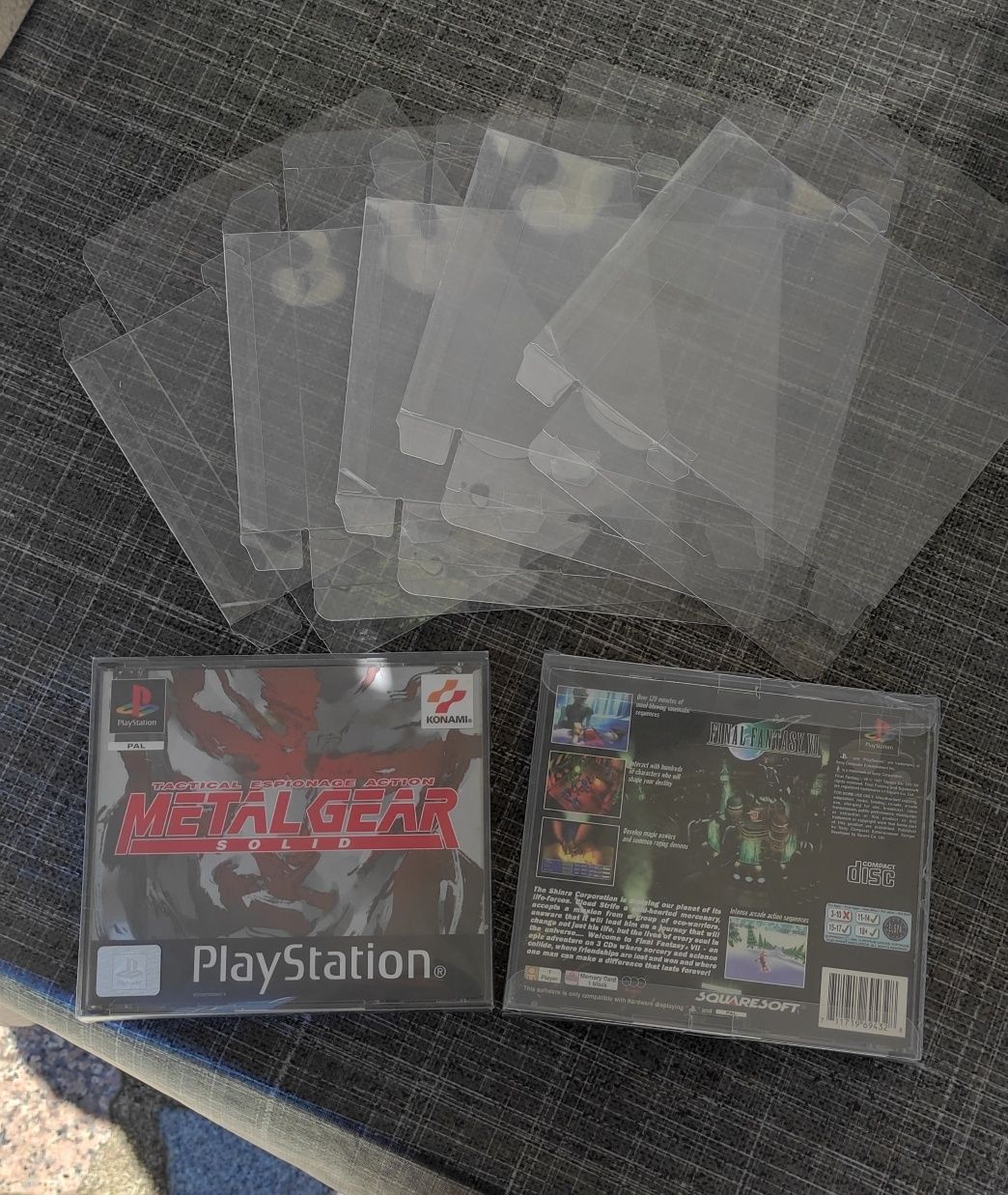 Capas protetoras para jogos de PS1 double case