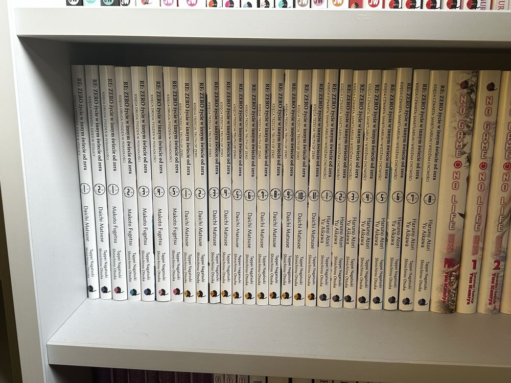 Manga Re:Zero Ksiegi 1-3 KOMPLET + Sanktuarium i wiedzma 1-8
