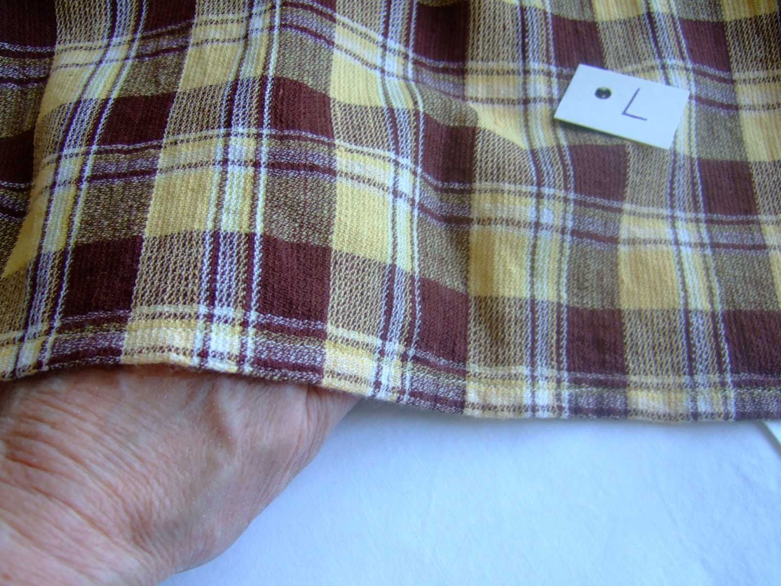 L Tkanina bawełna kolorowo tkana ubraniowa zasłonowa 367 x 73 cm