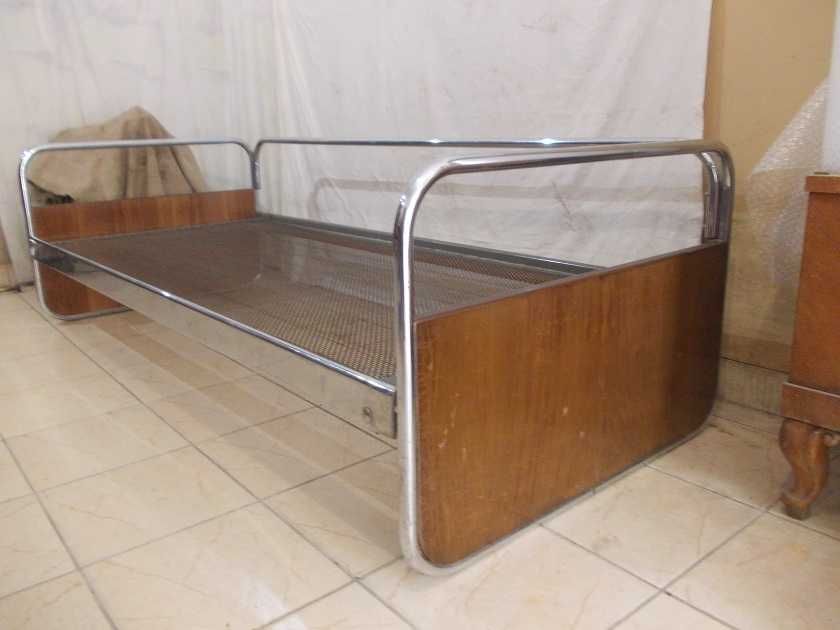 Kanapa / Sofa chrom – Bauhaus Art Deco Modernizm chromy w super stanie