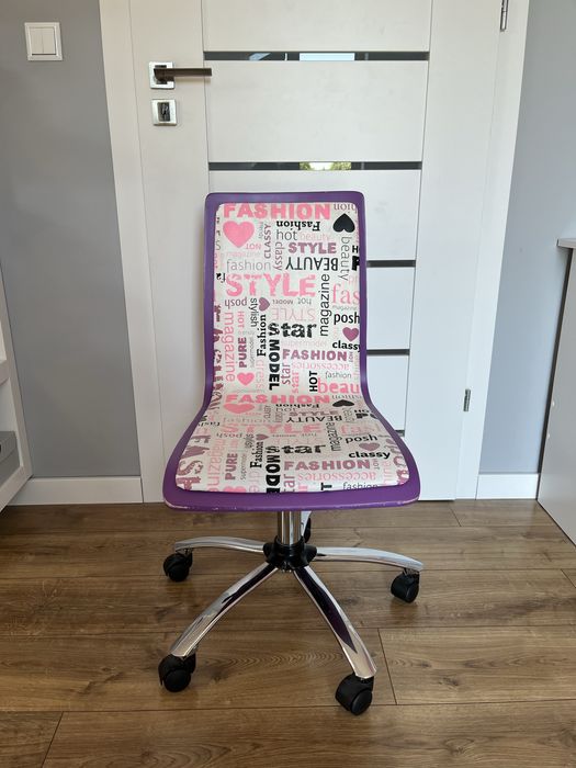fotel do biurka dziewczęcy