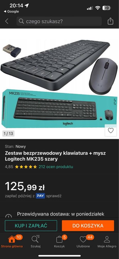 Sprzedam komputer Dell Optiplex 7060 z monitorem, klawiaturą i myszką!
