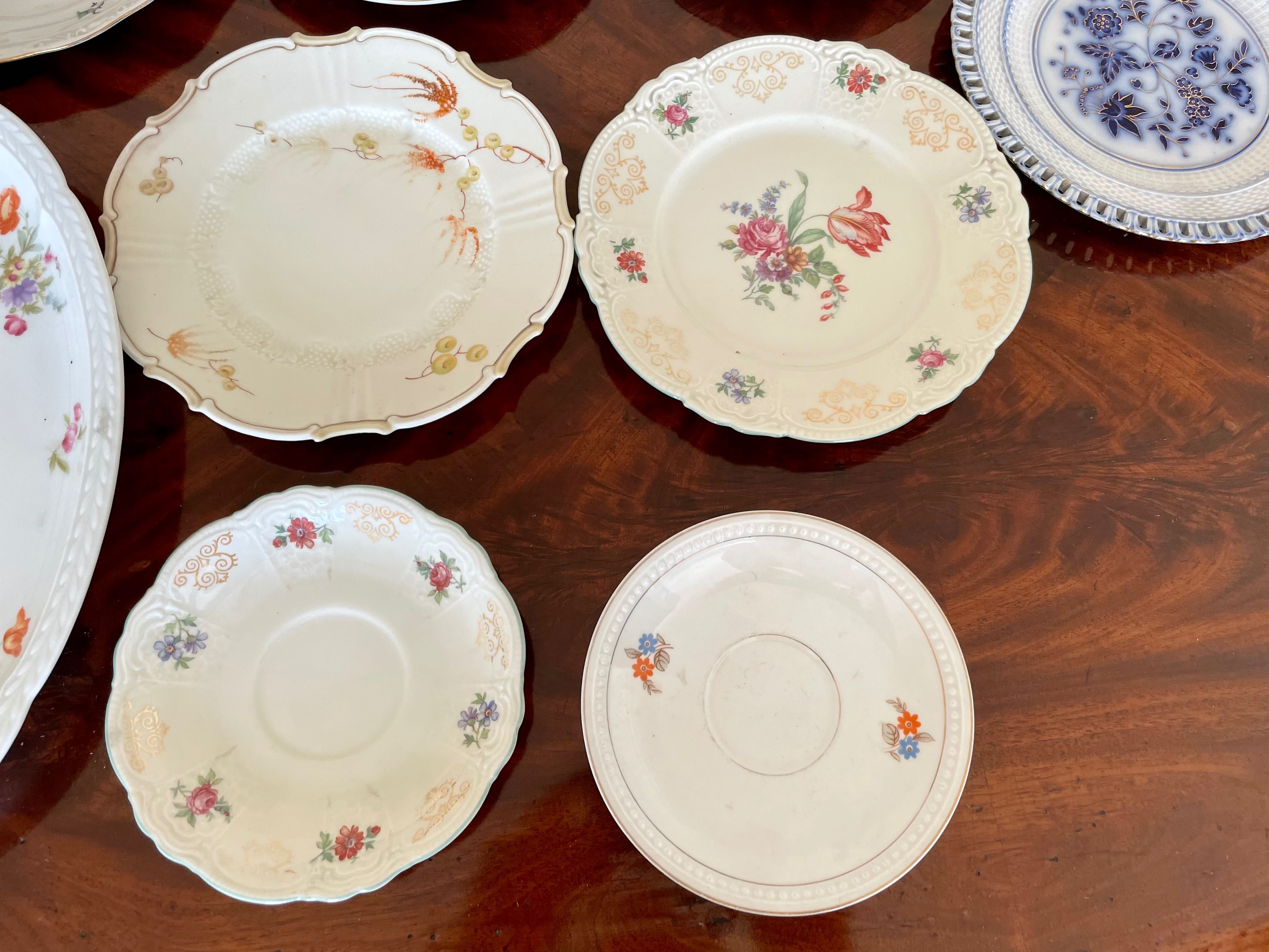 Stara porcelana talerze różne