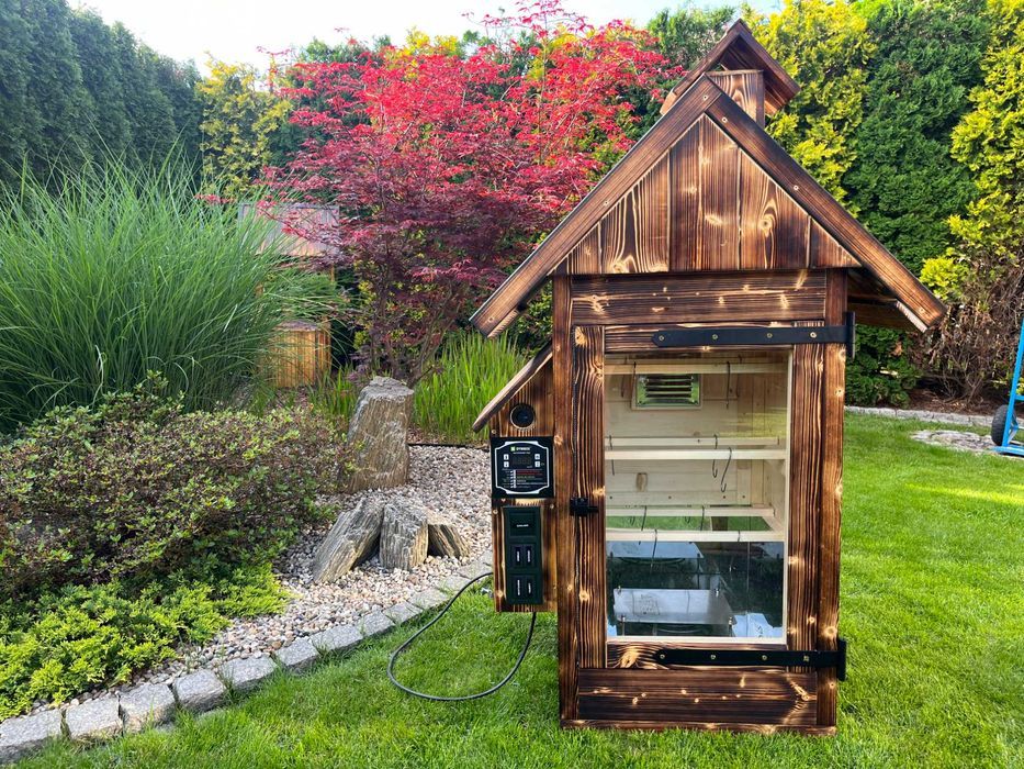 Wędzarnia  Elektryczna Drewniana 250L z Szybą Hartowaną  TOKO