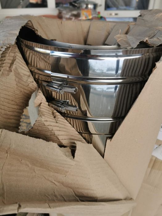 Komin Przedłużenie 1000mm,q 600mm, grubość 1,0mm (drewno, węgiel)