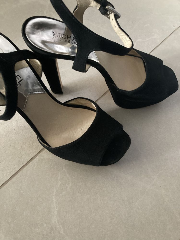 Szpilki sandaly sandalki michael kors czarne zamsz 37