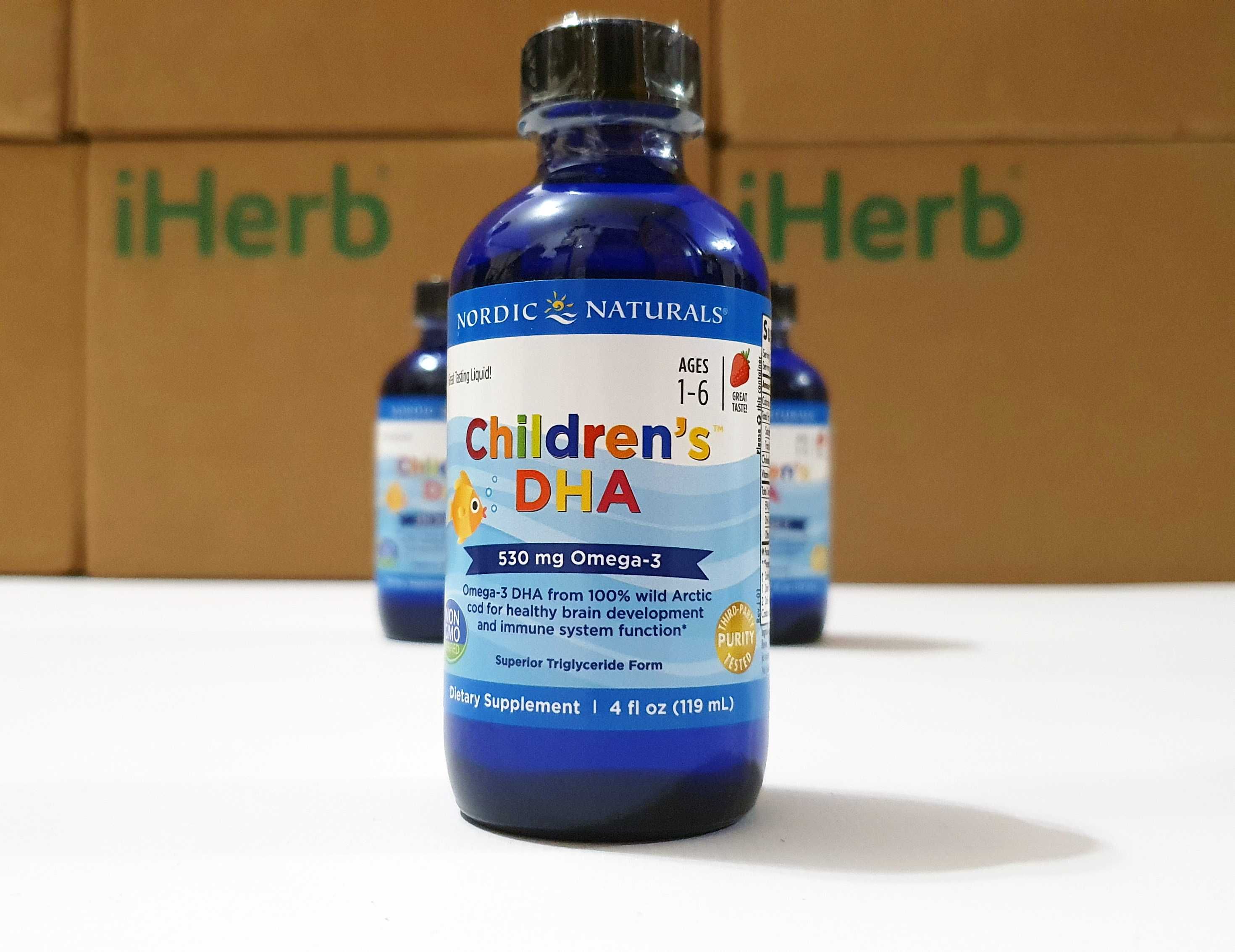 Nordic Naturals Children's DHA, дитяча Омега 3, 119 і 237мл. Для дітей