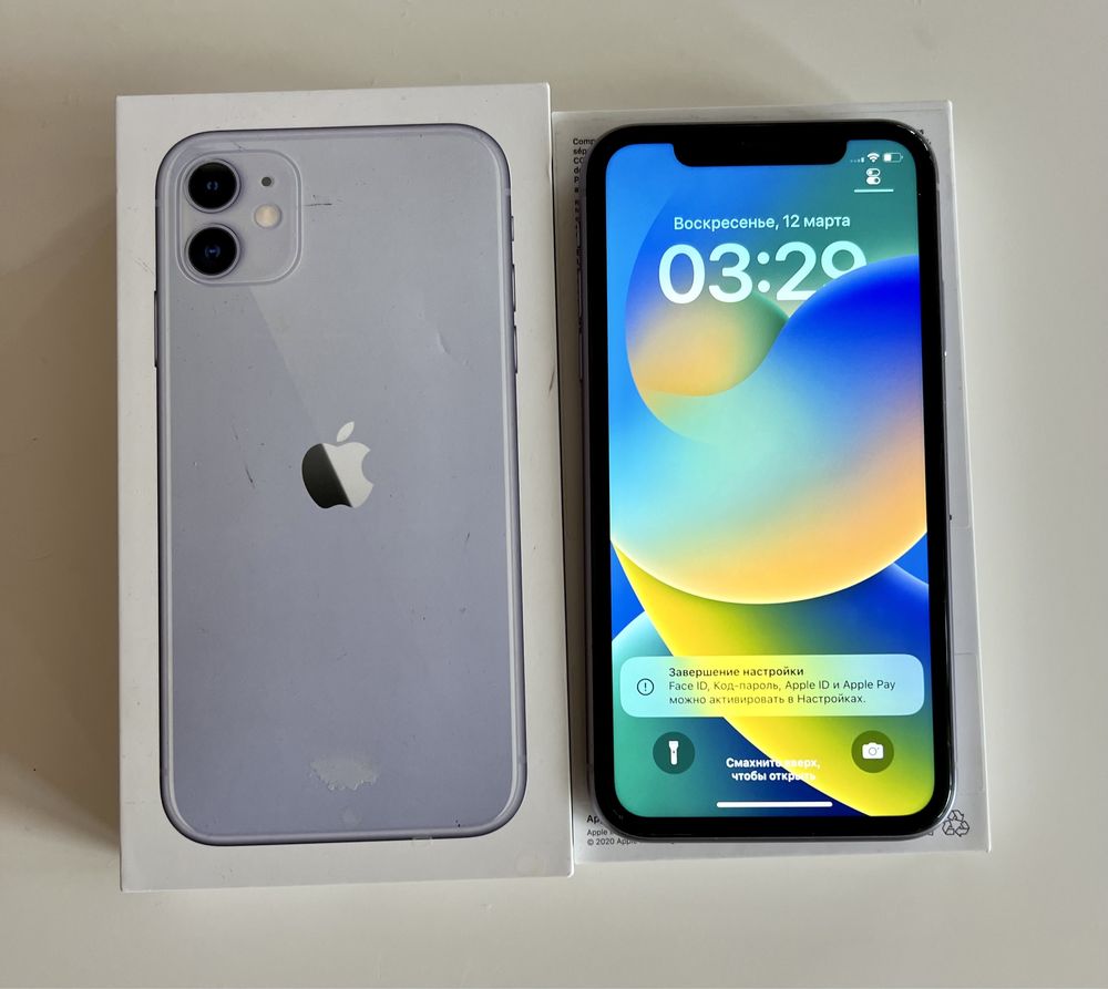 iPhone 11 64 фиолетовый версия слим 2020  айфон 11