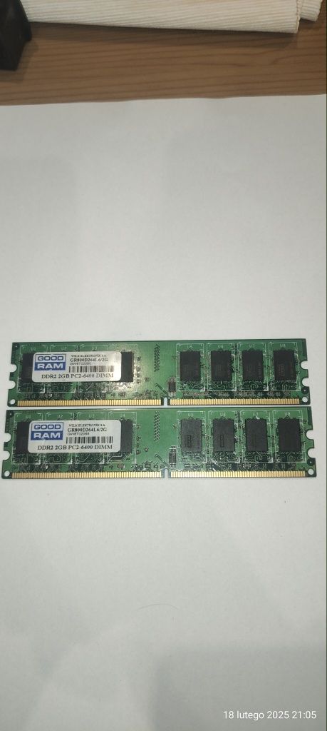 Ram DDR2 do pc 2x2G