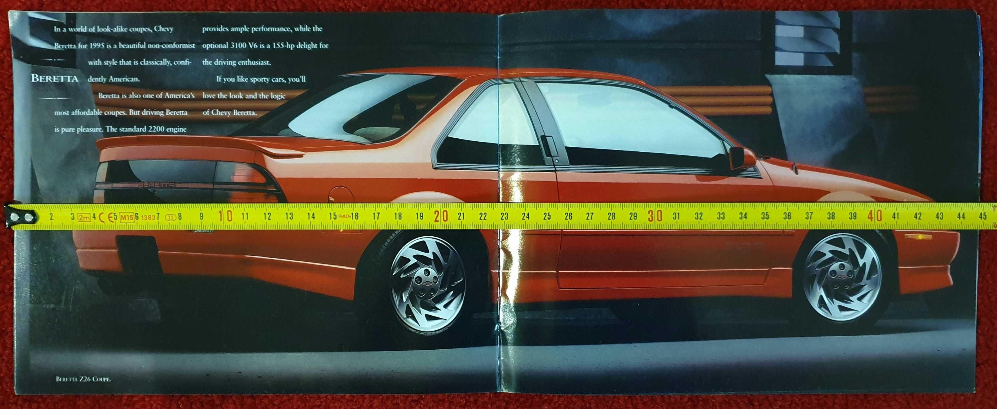 Prospekt, katalog Chevrolet 1995, 20 stron.