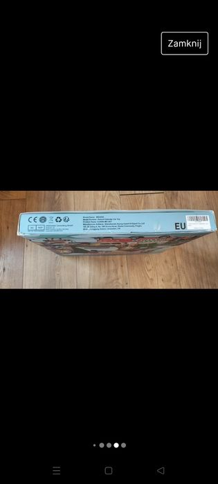 Zestaw autek budowlanych z planszą w opakowaniu