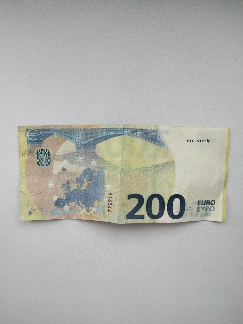Сувенірні Гроші 200 Євро, Euro € / Сувенирные Деньги 200 Евро, Euro €