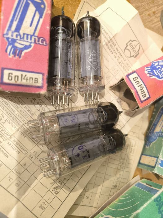 Радіолампи з підбором 6П14П-В ,К,ЕВ EL84