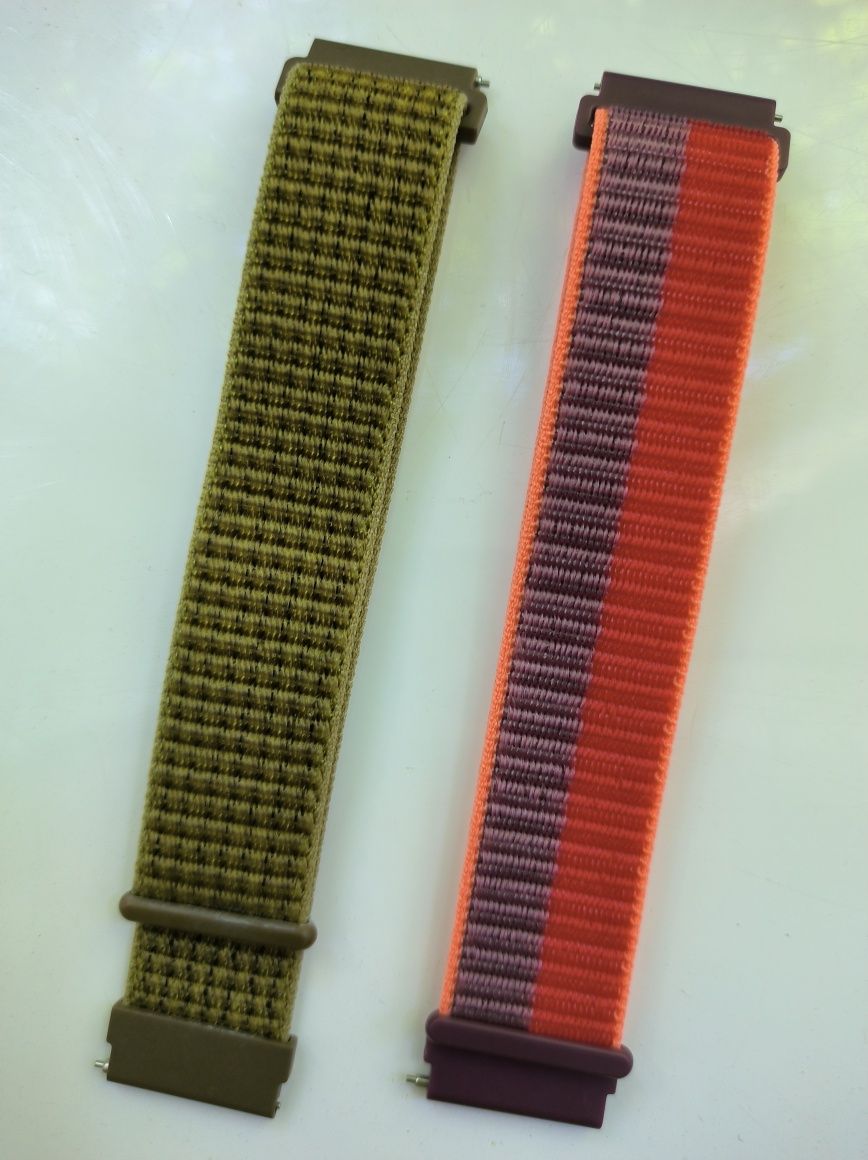 Ремінець ризинка, нейлоновий для годинника 22mm