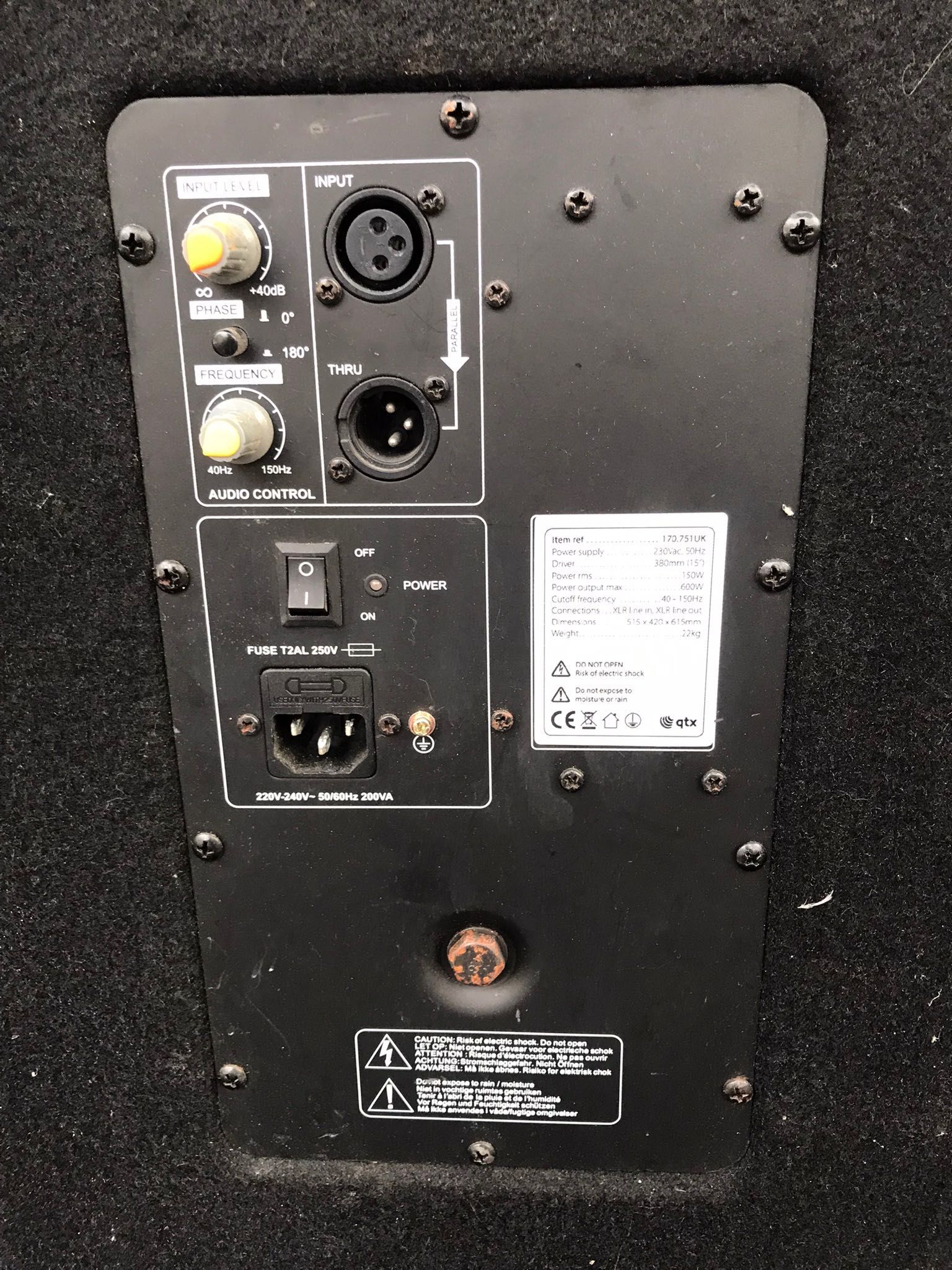 Nagłośnienie Kolumny 2x800W + Subwoofer aktywny 600W