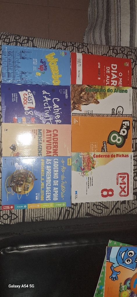 Livros de atividades escolares 8° ano