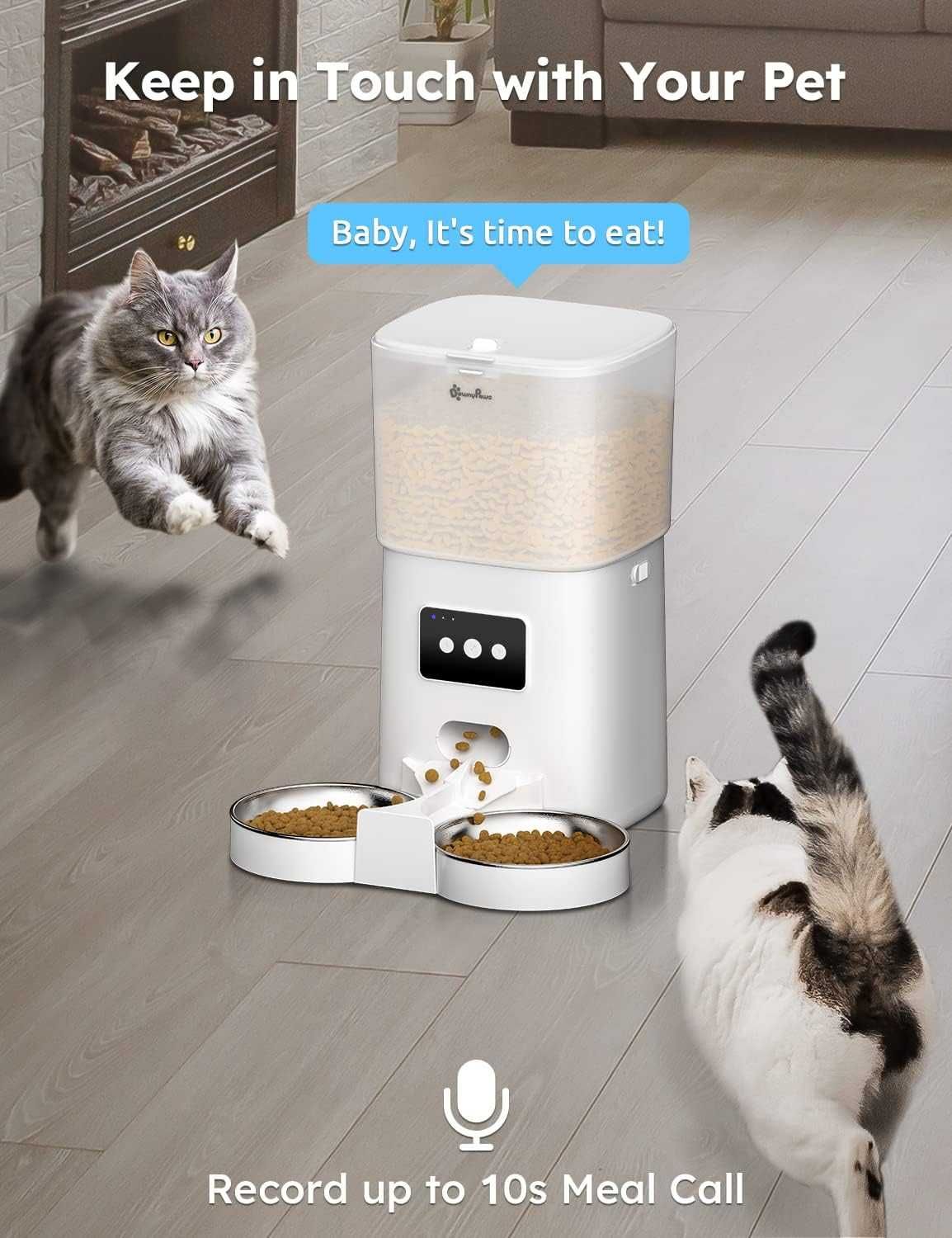 DownyPaws 6 l automat do karmy dla kotów, karma dla kotów