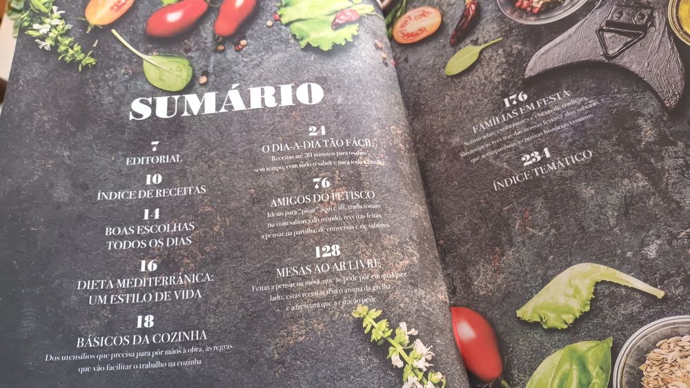 4 livros de Receitas