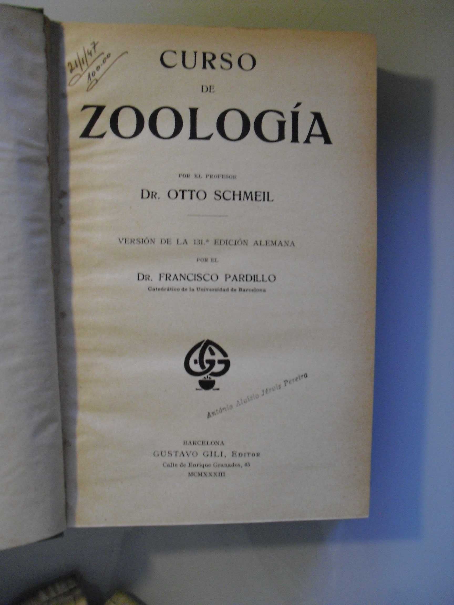 Schmeil (Otto);Curso de Zoologia