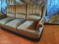 Elegancka Trzyosobowa Sofa Velvet Retro
