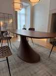 Mesa de Jantar Retangular em Madeira e Fibra de Vidro
