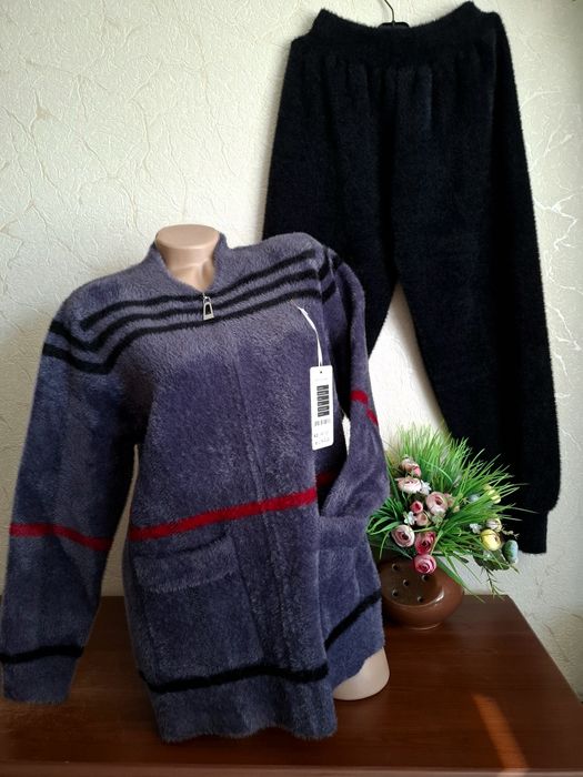 ⁰АЛЬПАКА оригинал роскошный  костюм тёплый плотный 50-5