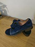 Sapato senhora 36 azul em pele