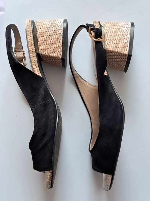 Buty damskie skórzane.