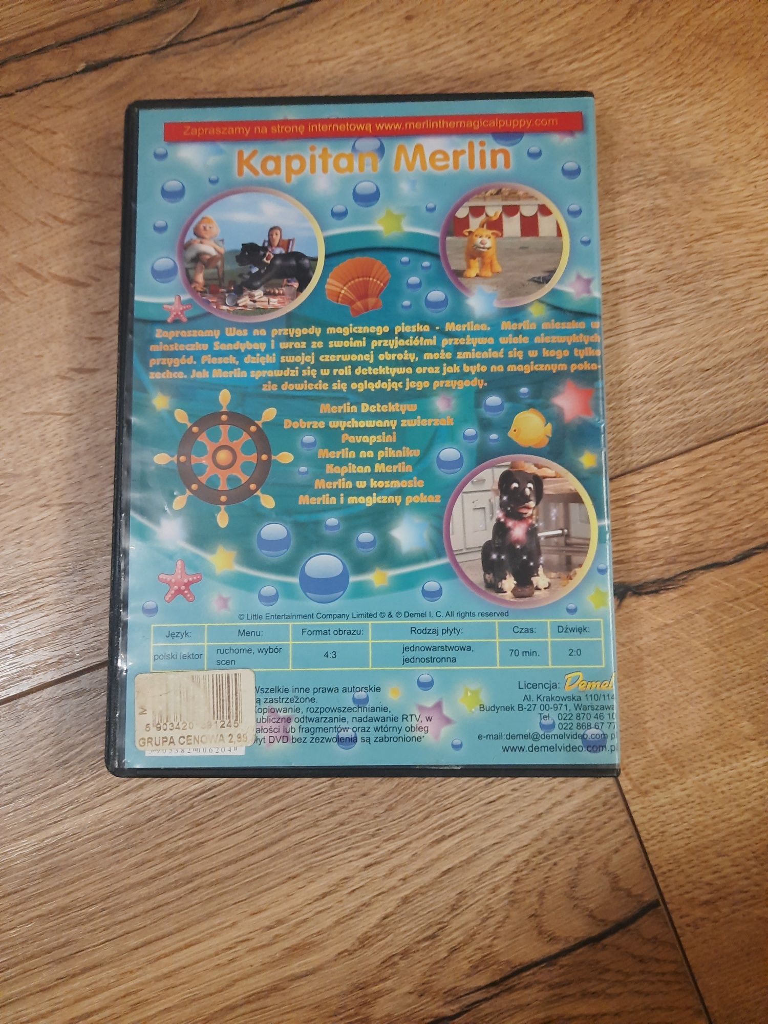 DVD z bajką Merlin - Capitan Merlin