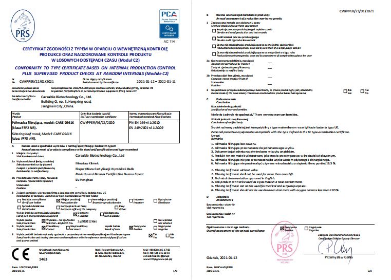 Maska Maseczka ochronna dla dzieci FFP2CE1463