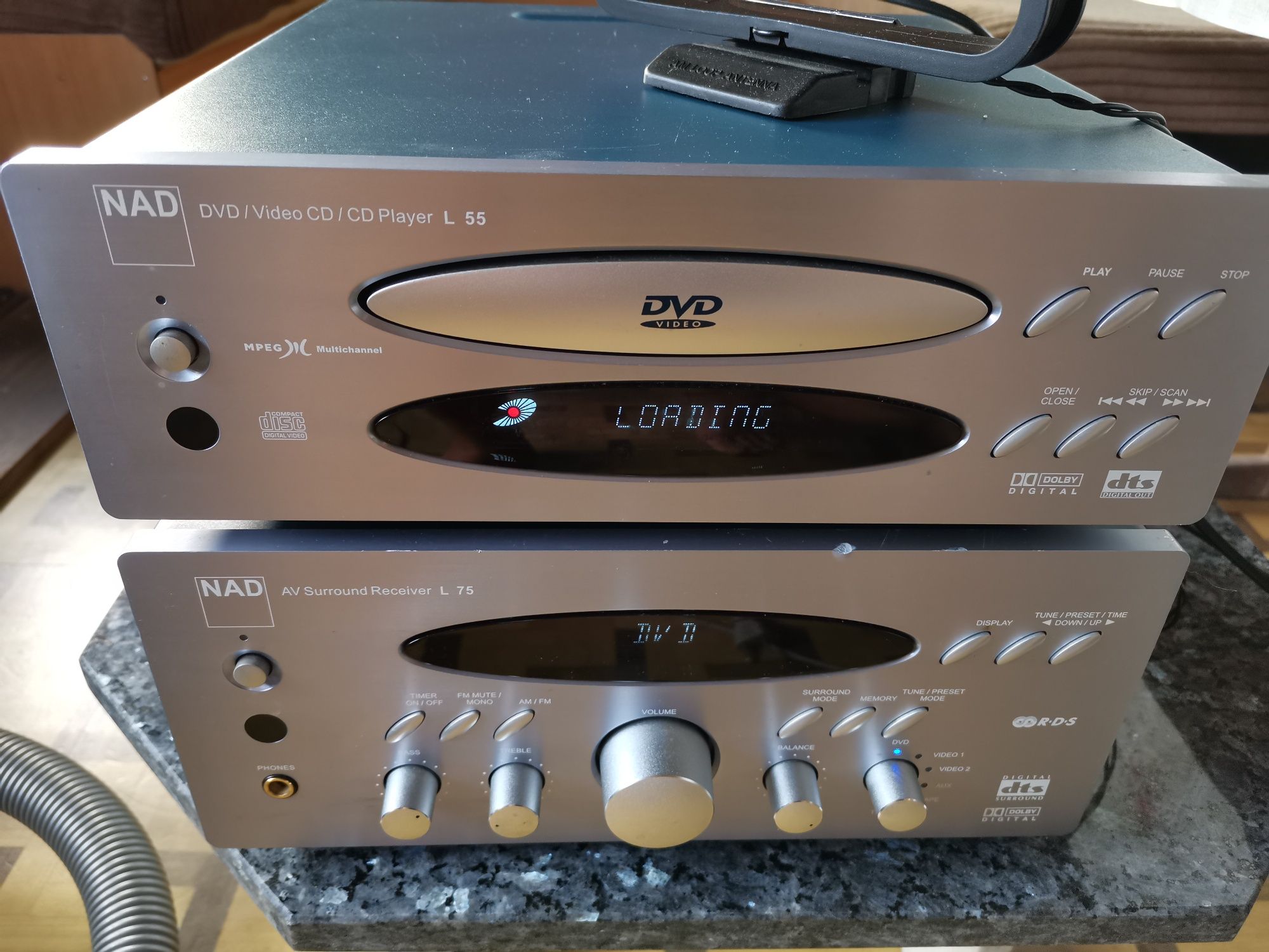 NAD CD DVD L55 Wzmacniacz amplituner L75