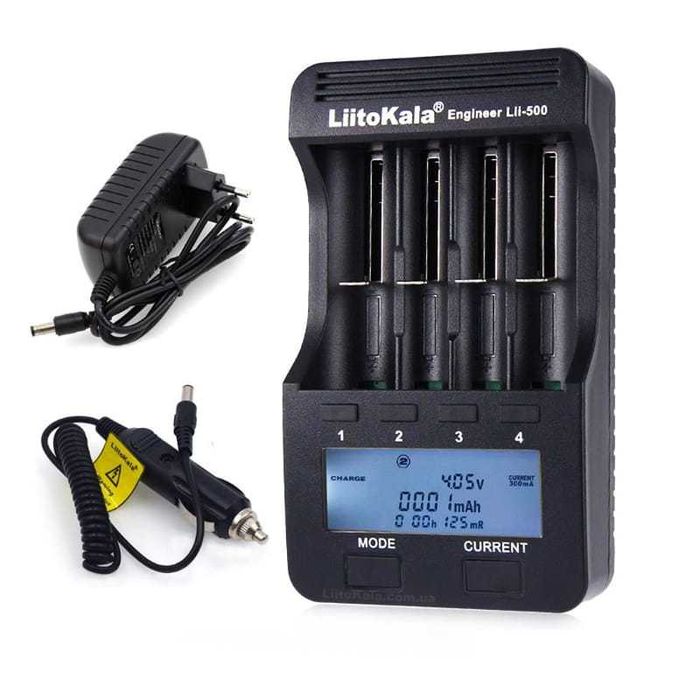 Зарядное устройство Liitokala Lii-500 полная комплектация. Оригинал.