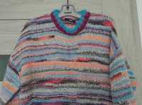 Oryginalny Damski Kolorowy Sweter BIK BOK r. L 40