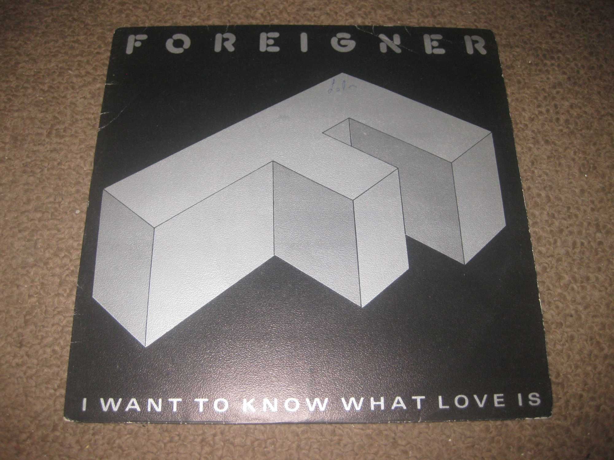 Vinil Single 45 rpm dos Foreigner "I Want To Know What Love Is"