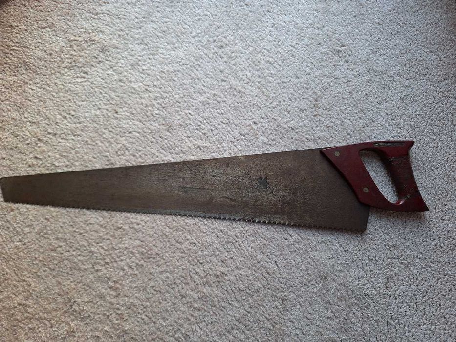 Stara długa francuska piła Goldenberg z XXw 70cm