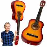 Gitara Dla Dzieci Duża Klasyczna Drewniana 6 Strun