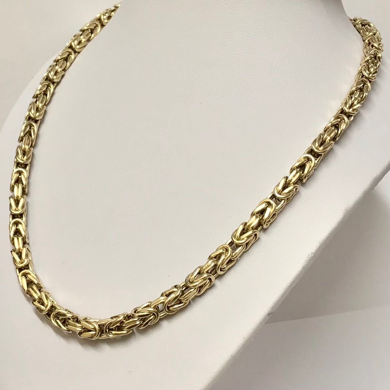 Złoty ŁAŃCUSZEK męski 14K KRÓLEWSKI splot CUD 66cm