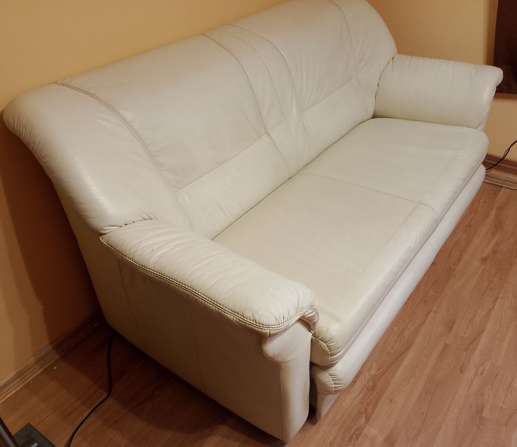 Sofa Rozkladana skórzana