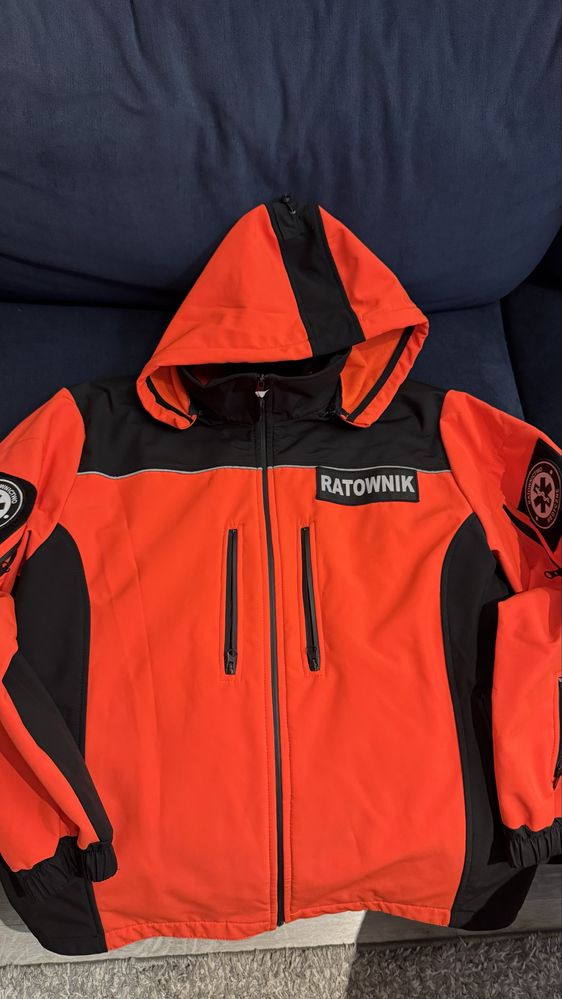 Kurtka ratownicza softshell, jak nowa, całoroczna.