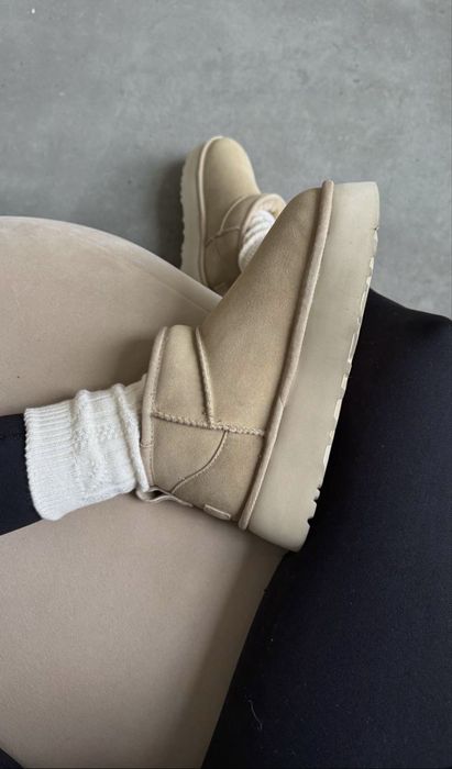 Угги UGG Classic Ultra Mini Platform Beige 36-41 Без передоплати