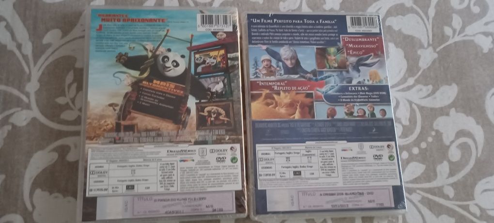 DVD'S Filmes - Kong Fu Panda 2 e Origem dos Guardiões - NOVOS