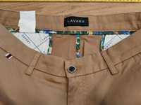 Spodnie Chino Lavard L camel model slim jak nowe igła Pas 46 Dł 100