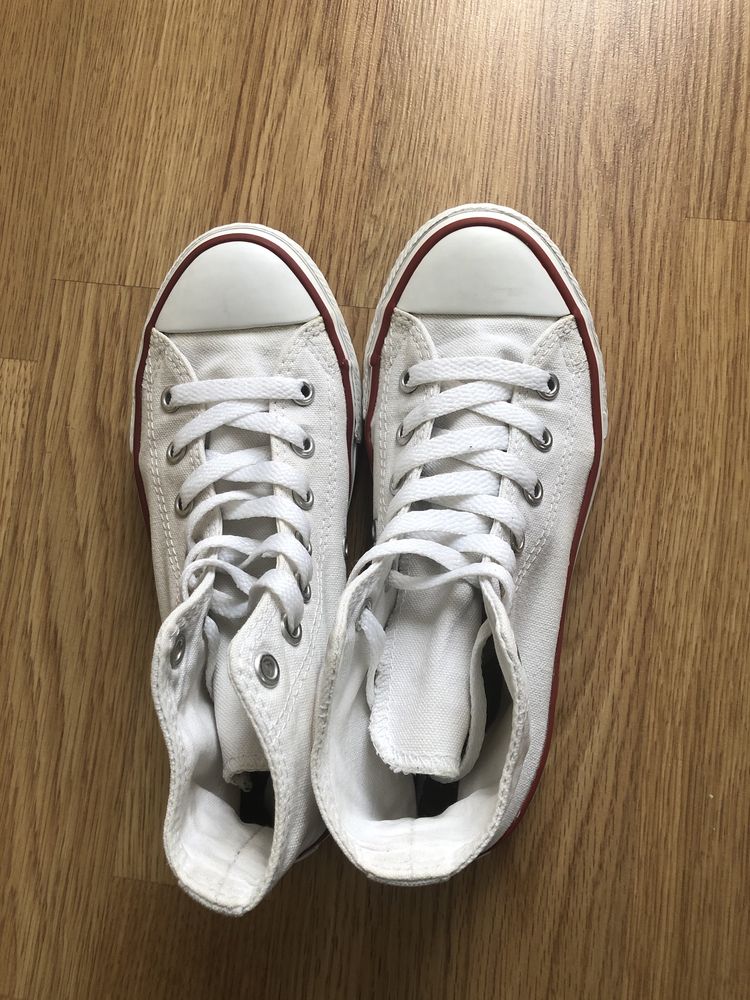 Converse wysokie białe r.33,5