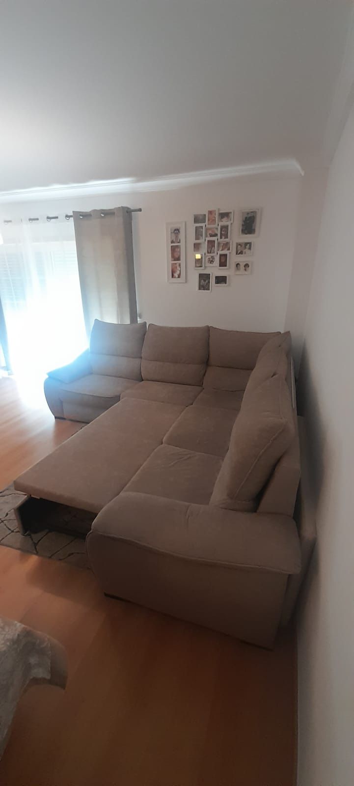 Sofá de canto c/ cama 250x250 com impermeabilização