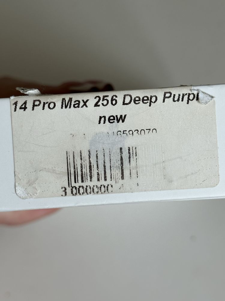 Iphone 14 pro max, deep purple, 256gb