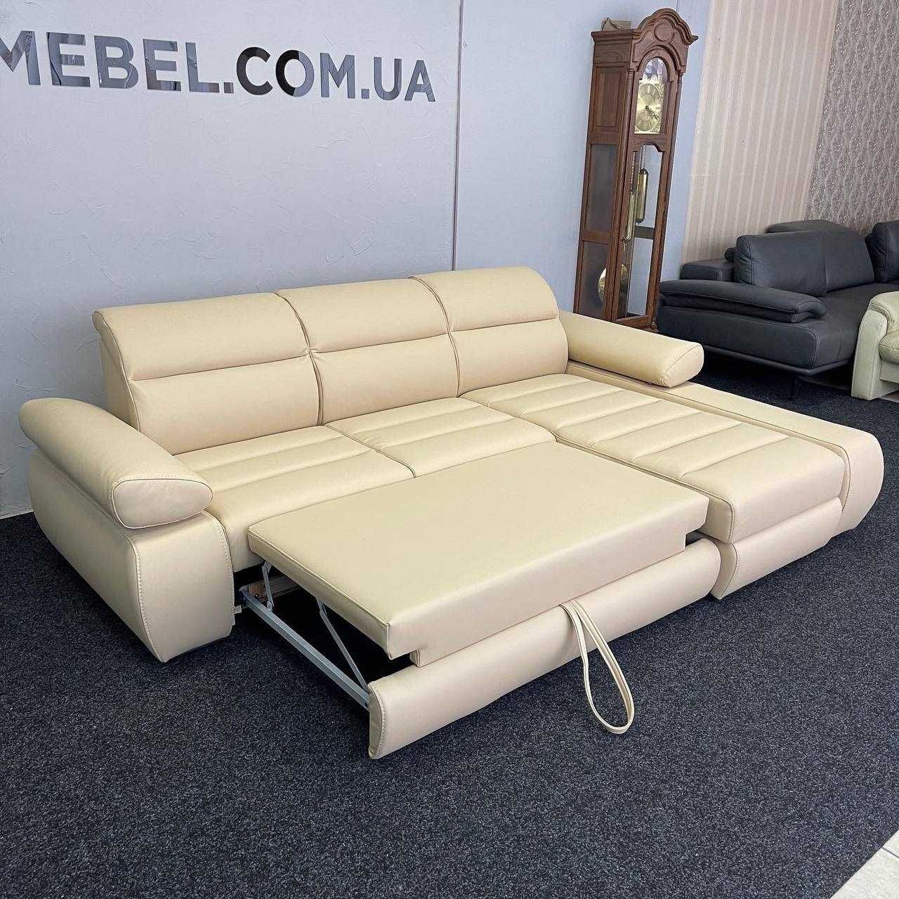 Кутовий розкладний диван «Бестселлер» еко-шкіра